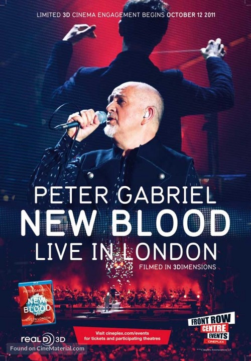 Peter Gabriel: New Blood/Live in London - British Movie Poster