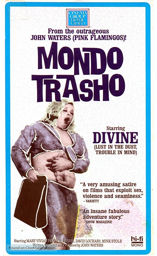 Mondo Trasho - VHS movie cover