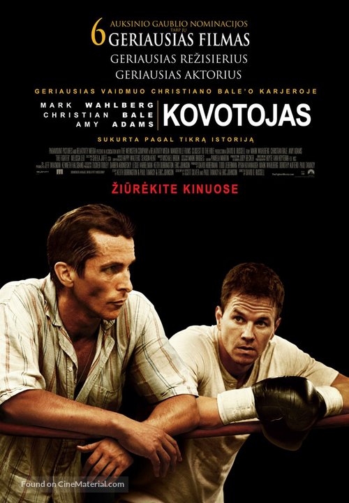 The Fighter - Lithuanian Movie Poster