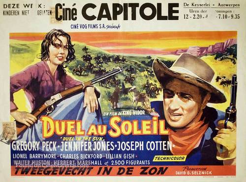 Duel in the Sun - Belgian Movie Poster