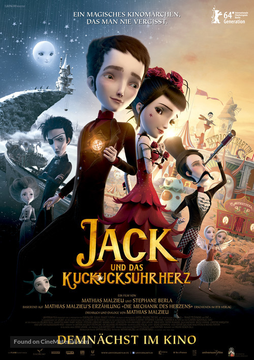 Jack et la m&eacute;canique du coeur - German Movie Poster