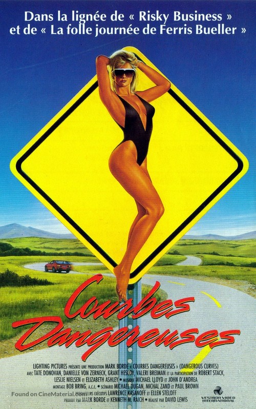 Dangerous Curves - French VHS movie cover