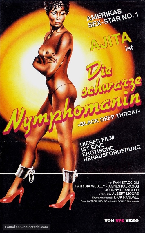 Gola profonda nera - German VHS movie cover