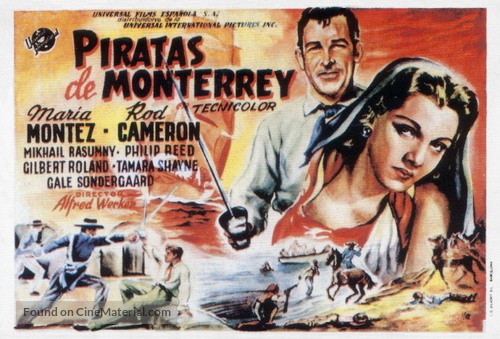 Pirates of Monterey - Spanish Movie Poster