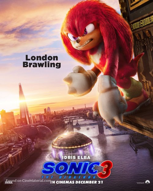 Sonic the Hedgehog 3 - British Movie Poster