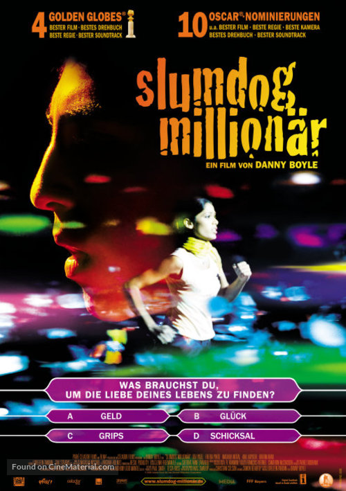 Slumdog Millionaire - German Movie Poster