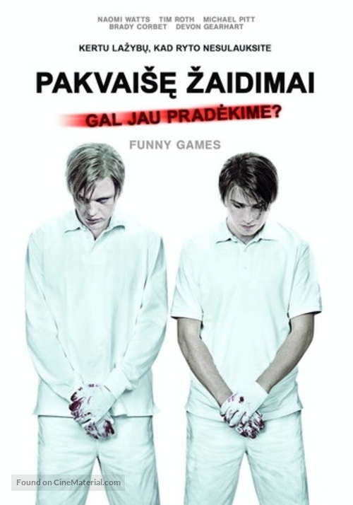 Funny Games U.S. - Lithuanian DVD movie cover