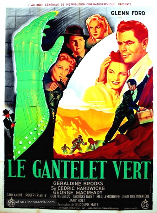 The Green Glove - French Movie Poster