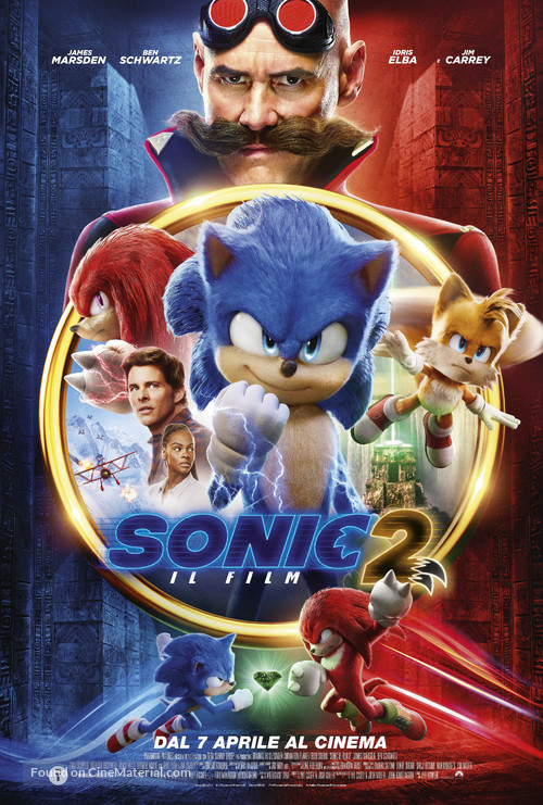 Sonic the Hedgehog 2 - Italian Movie Poster