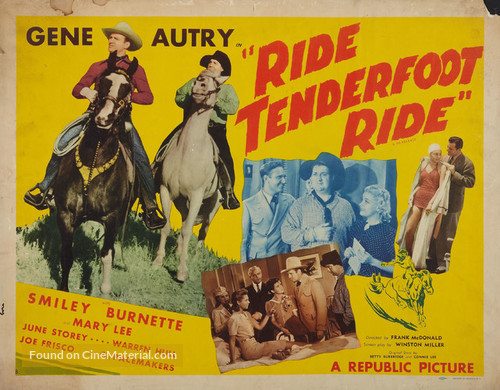 Ride Tenderfoot Ride - Movie Poster