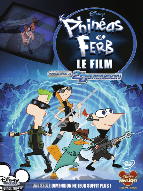 Phineas and Ferb: Across the Second Dimension - French DVD movie cover