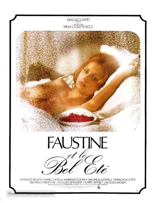 Faustine et le bel &eacute;t&eacute; - French Movie Poster