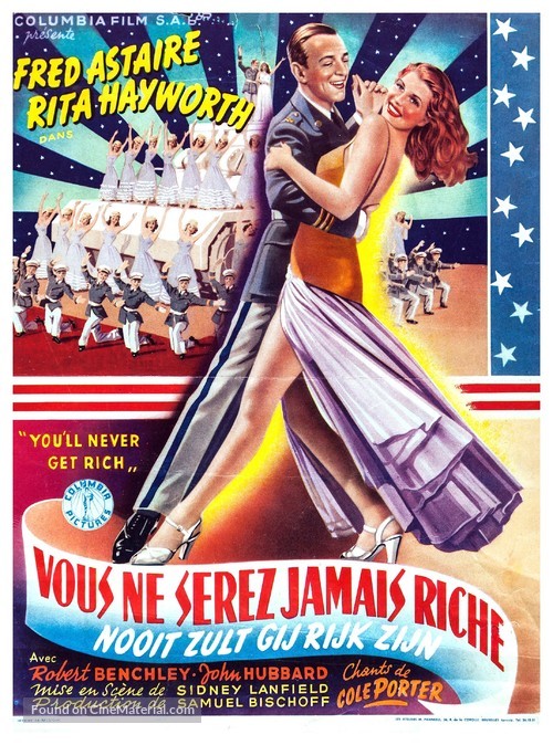 You&#039;ll Never Get Rich - Belgian Movie Poster