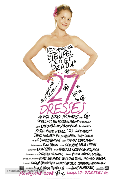 27 Dresses - German Movie Poster