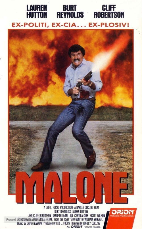 Malone - Norwegian VHS movie cover