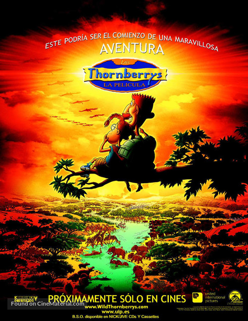 The Wild Thornberrys Movie - Spanish Movie Poster