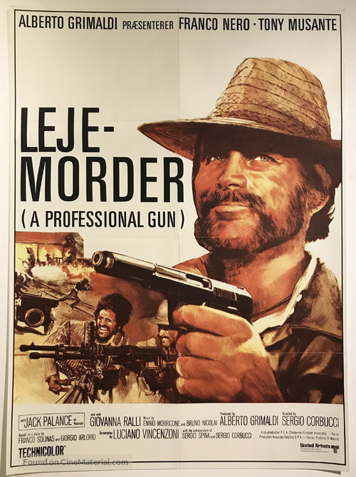 Il mercenario - Danish Movie Poster