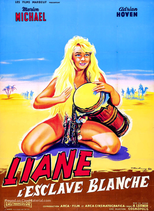 Liane, die wei&szlig;e Sklavin - French Movie Poster