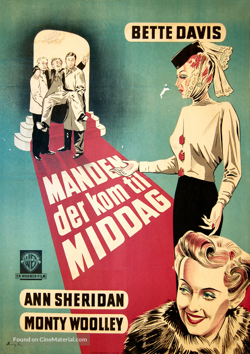The Man Who Came to Dinner - Danish Movie Poster