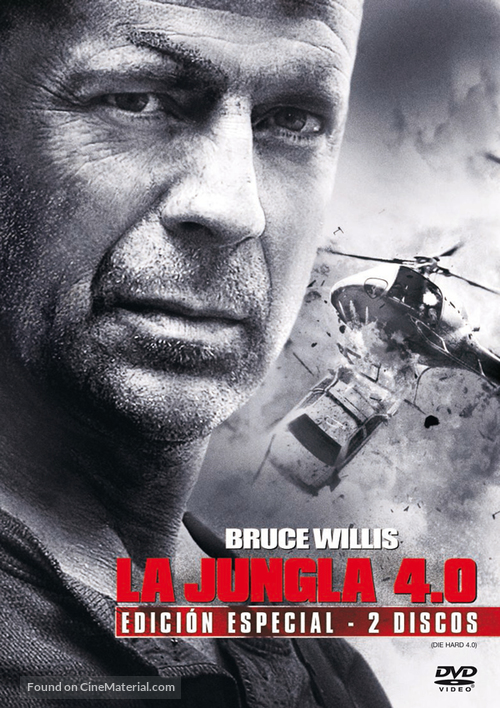 Live Free or Die Hard - Spanish DVD movie cover