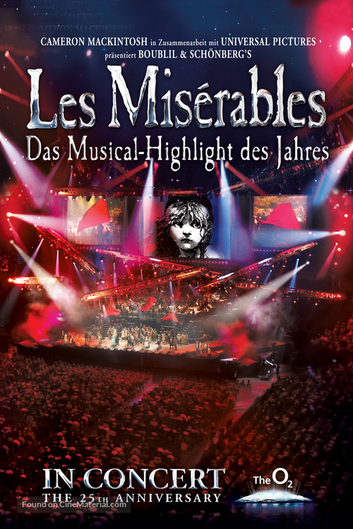 Les Mis&eacute;rables in Concert: The 25th Anniversary - German Movie Poster