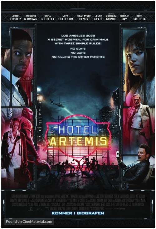 Hotel Artemis - Danish Movie Poster