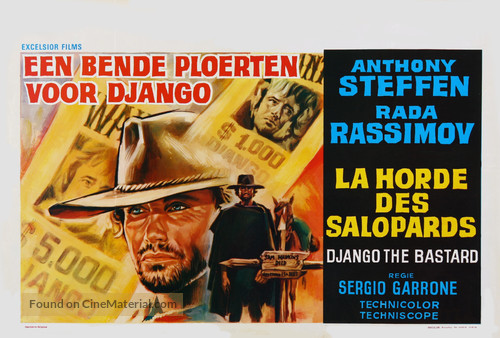 Django il bastardo - Belgian Movie Poster