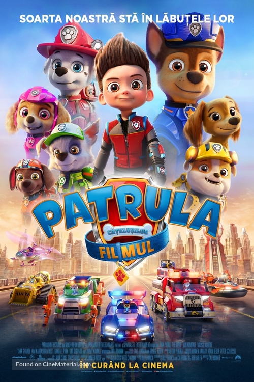 Paw Patrol: The Movie - Romanian Movie Poster