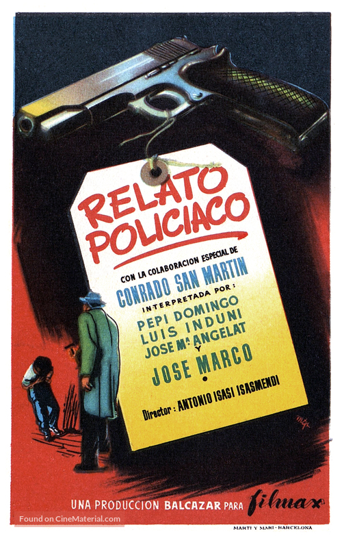 Relato polic&iacute;aco - Spanish Movie Poster