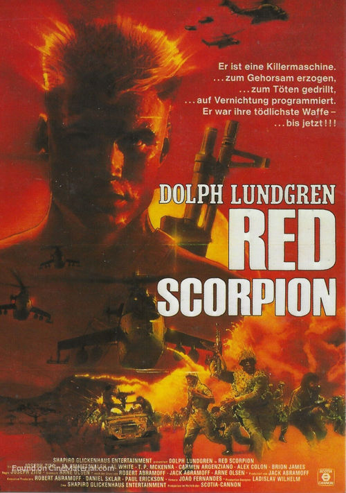 Red Scorpion - German Movie Poster