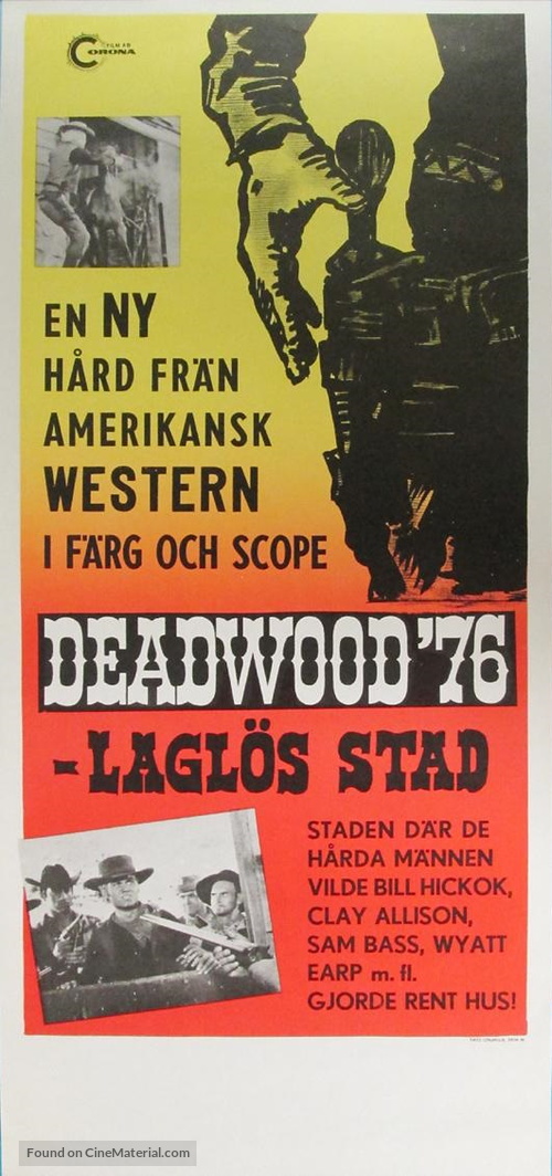 Deadwood &#039;76 - Swedish Movie Poster