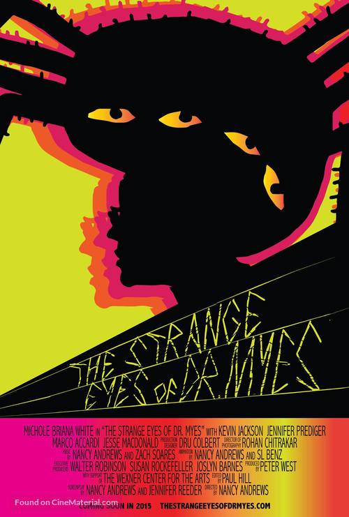 The Strange Eyes of Dr. Myes - Dutch Movie Poster