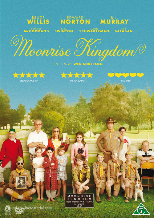 Moonrise Kingdom - Danish DVD movie cover