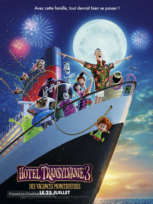 Hotel Transylvania 3: Summer Vacation - French Movie Poster