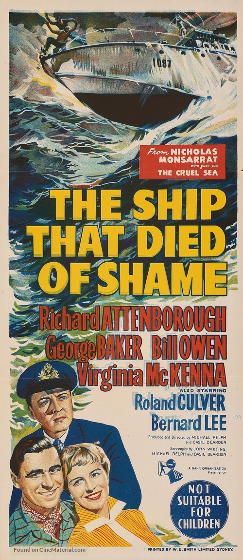 The Ship That Died of Shame - Australian Movie Poster