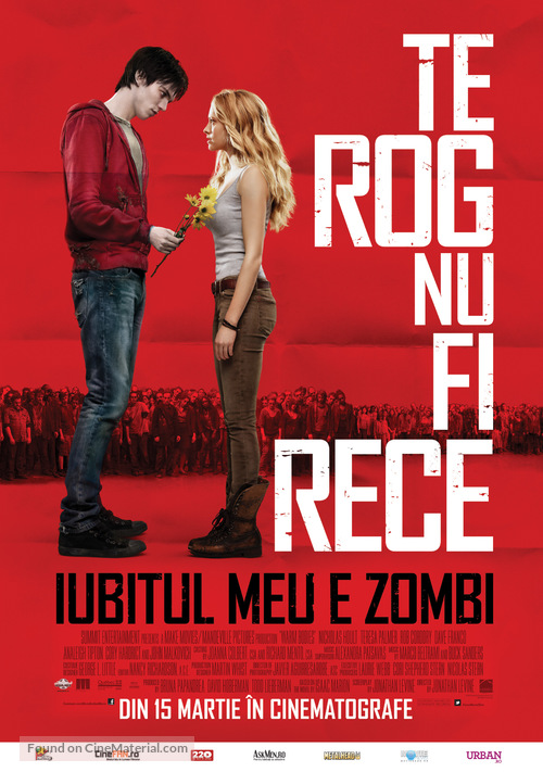 Warm Bodies - Romanian Movie Poster