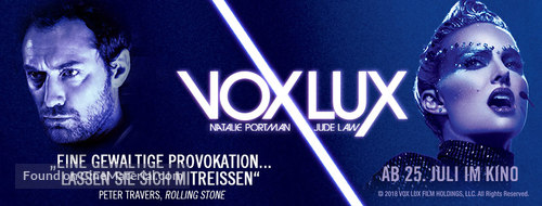 Vox Lux - German Movie Poster