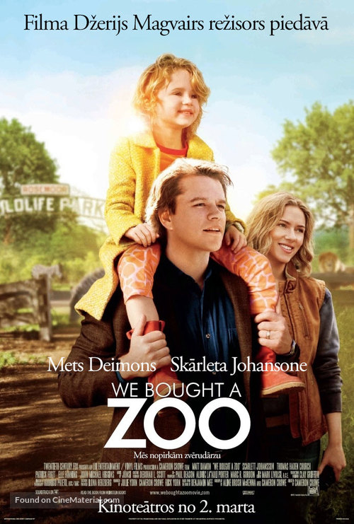 We Bought a Zoo - Latvian Movie Poster