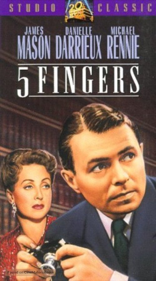5 Fingers - VHS movie cover
