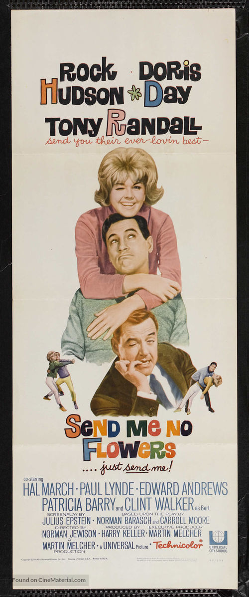 Send Me No Flowers - Theatrical movie poster
