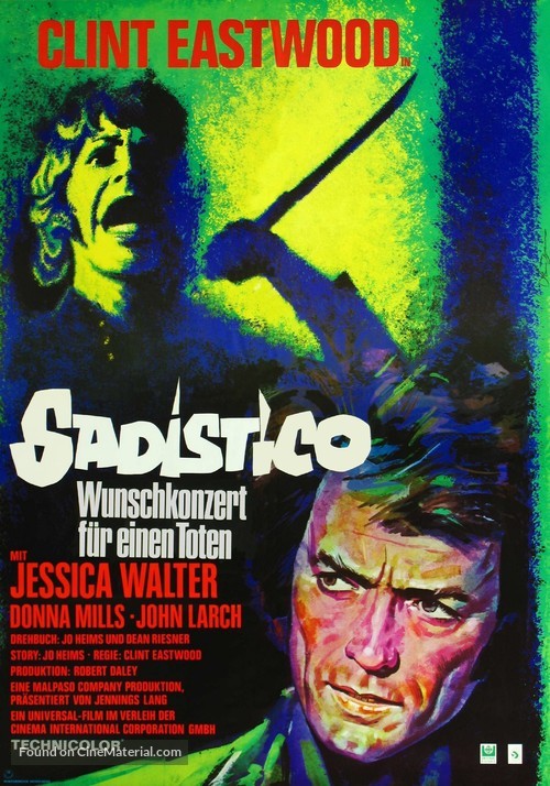 Play Misty For Me - German Movie Poster