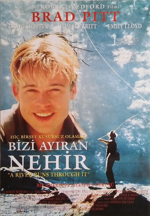 A River Runs Through It - Turkish Movie Poster