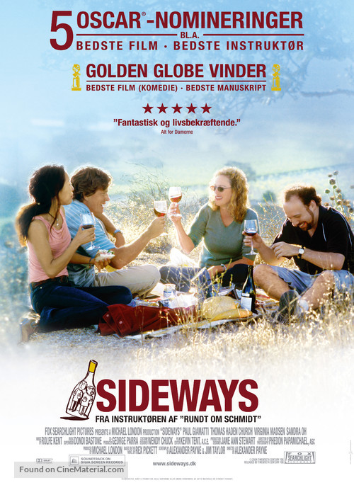 Sideways - Danish Movie Poster