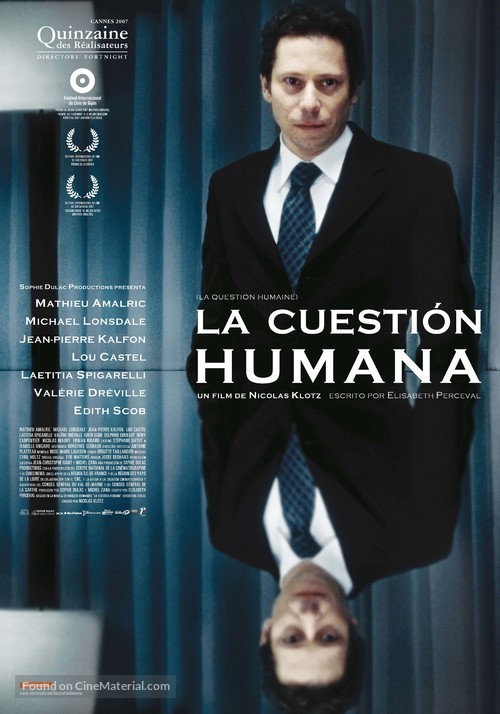 La question humaine - Spanish Movie Poster