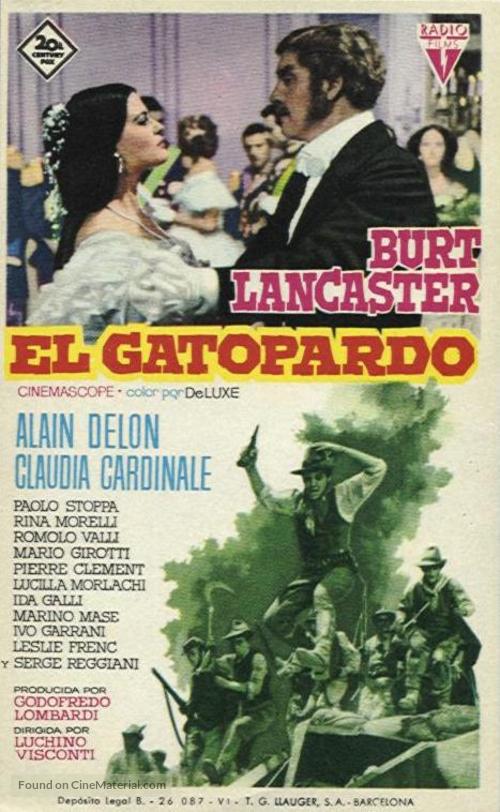 Il gattopardo - Spanish Movie Poster