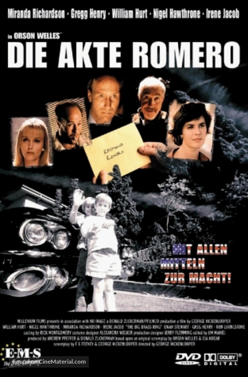 The Big Brass Ring - German DVD movie cover