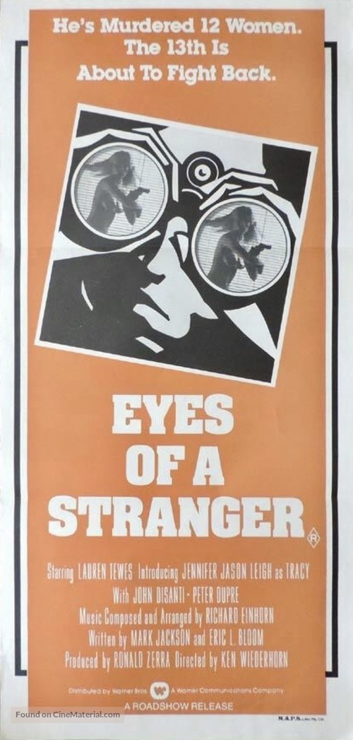 Eyes of a Stranger - Australian Movie Poster