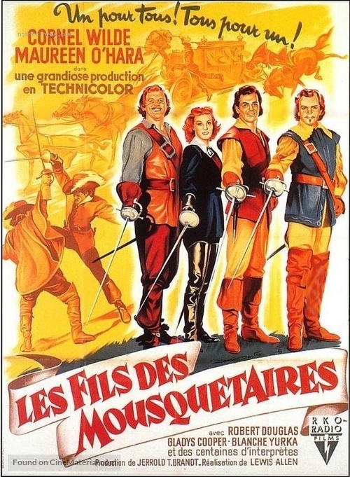 At Sword&#039;s Point - French Movie Poster