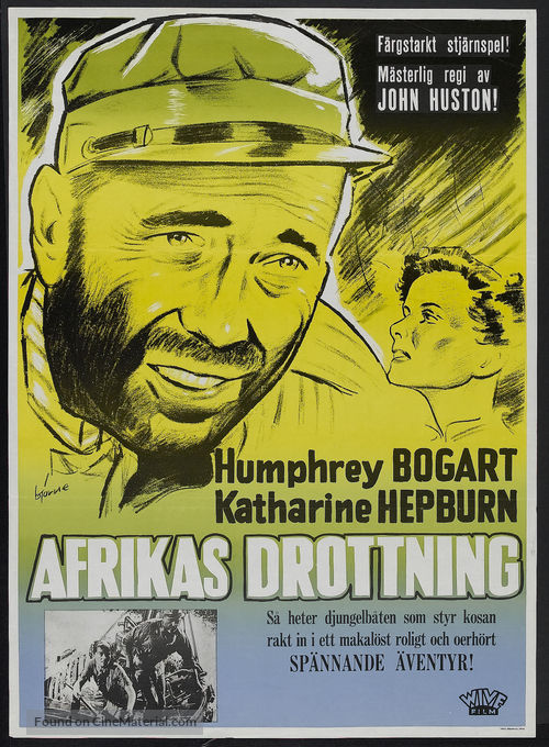 The African Queen - Swedish Movie Poster