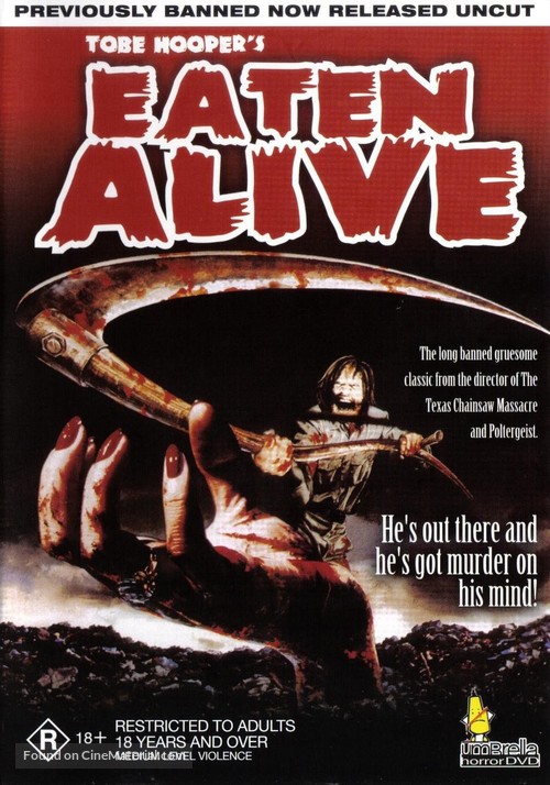 Eaten Alive - Australian DVD movie cover